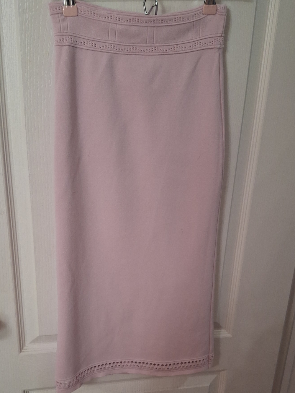 House of Harlow 1960 Blush Pink Knit Midi Skirt – Size Small  NWOT
